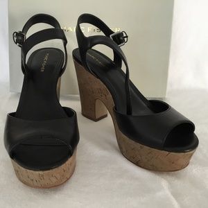 Marc Fisher leather platform wedge - Calia2